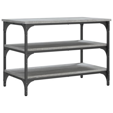 vidaXL Παπουτσοθήκη Γκρι Sonoma 70x38,5x49cm από Επεξεργασμένο Ξύλο 1 τεμ.