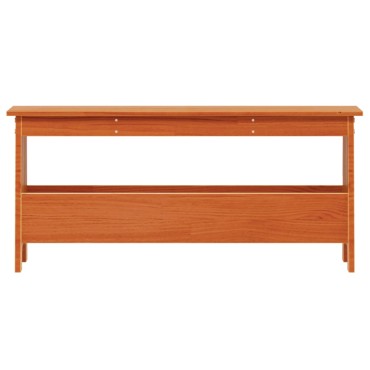 vidaXL Παγκάκι Χολ Καφέ Κεριού 100x28x45cm από Μασίφ Ξύλο Πεύκου 1 τεμ.