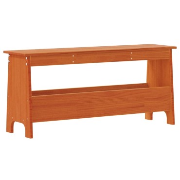 vidaXL Παγκάκι Χολ Καφέ Κεριού 100x28x45cm από Μασίφ Ξύλο Πεύκου 1 τεμ.