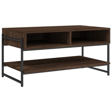 vidaXL Τραπεζάκι Σαλονιού Καφέ Δρυς 90x50x45cm Επεξεργασμένο Ξύλο 1 τεμ.