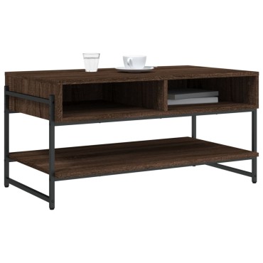 vidaXL Τραπεζάκι Σαλονιού Καφέ Δρυς 90x50x45cm Επεξεργασμένο Ξύλο 1 τεμ.