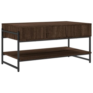 vidaXL Τραπεζάκι Σαλονιού Καφέ Δρυς 90x50x45cm Επεξεργασμένο Ξύλο 1 τεμ.
