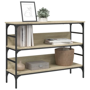 vidaXL Τραπέζι Κονσόλα Sonoma Δρυς 100x32x75cm Επεξεργασμένο Ξύλο 1 τεμ.