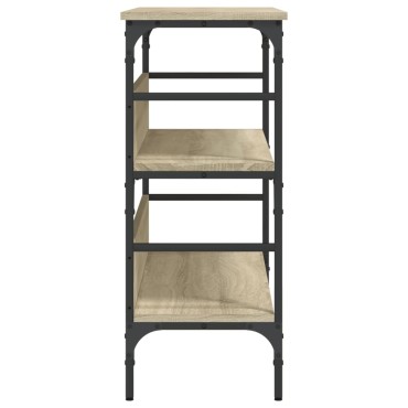 vidaXL Τραπέζι Κονσόλα Sonoma Δρυς 100x32x75cm Επεξεργασμένο Ξύλο 1 τεμ.