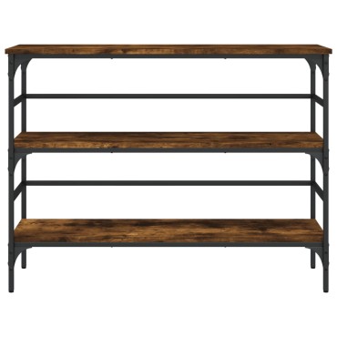 vidaXL Τραπέζι Κονσόλα Καπνιστή Δρυς 100x32x75cm Επεξεργασμένο Ξύλο 1 τεμ.