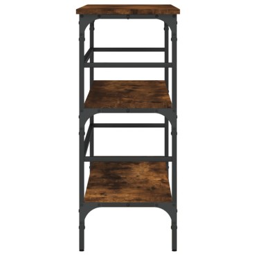 vidaXL Τραπέζι Κονσόλα Καπνιστή Δρυς 100x32x75cm Επεξεργασμένο Ξύλο 1 τεμ.
