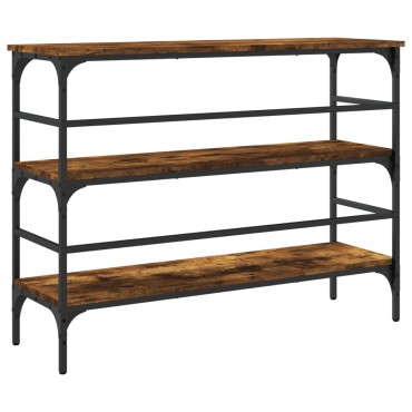 vidaXL Τραπέζι Κονσόλα Καπνιστή Δρυς 100x32x75cm Επεξεργασμένο Ξύλο 1 τεμ.
