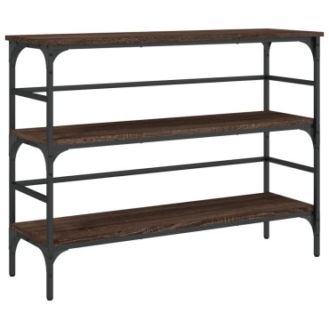 vidaXL Τραπέζι Κονσόλα Καφέ Δρυς 100x32x75cm Επεξεργασμένο Ξύλο 1 τεμ.