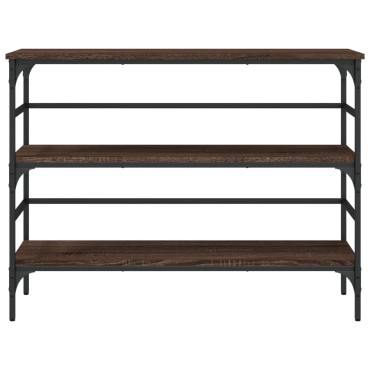 vidaXL Τραπέζι Κονσόλα Καφέ Δρυς 100x32x75cm Επεξεργασμένο Ξύλο 1 τεμ.