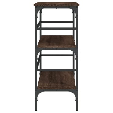 vidaXL Τραπέζι Κονσόλα Καφέ Δρυς 100x32x75cm Επεξεργασμένο Ξύλο 1 τεμ.