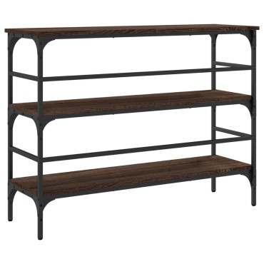 vidaXL Τραπέζι Κονσόλα Καφέ Δρυς 100x32x75cm Επεξεργασμένο Ξύλο 1 τεμ.