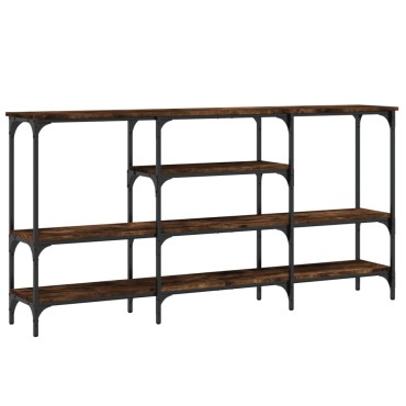 vidaXL Τραπέζι Κονσόλα Καπνιστή Δρυς 160x29x80cm Επεξεργασμένο Ξύλο 1 τεμ.