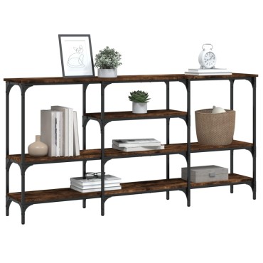 vidaXL Τραπέζι Κονσόλα Καπνιστή Δρυς 160x29x80cm Επεξεργασμένο Ξύλο 1 τεμ.