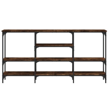 vidaXL Τραπέζι Κονσόλα Καπνιστή Δρυς 160x29x80cm Επεξεργασμένο Ξύλο 1 τεμ.