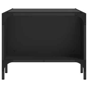 vidaXL Τραπεζάκι Σαλονιού με Ράφι Μαύρο 100x51x40cm Επεξεργ. Ξύλο 1 τεμ.