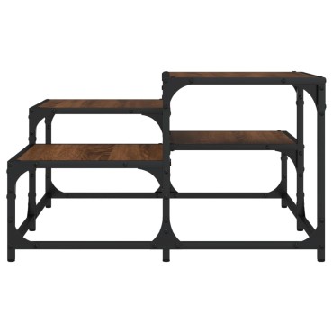 vidaXL Τραπεζάκι Σαλονιού Καφέ Δρυς 68x68x40cm Επεξεργ. Ξύλο 1 τεμ.