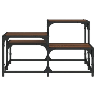 vidaXL Τραπεζάκι Σαλονιού Καφέ Δρυς 68x68x40cm Επεξεργ. Ξύλο 1 τεμ.