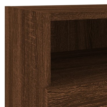 vidaXL Ντουλάπια Τοίχου Τηλ. 2 τεμ. Καφέ Δρυς 40x30x30cm Επεξ.Ξύλο
