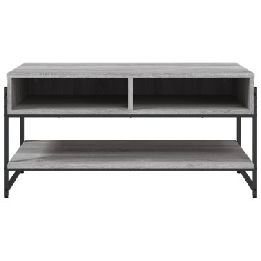 vidaXL Τραπεζάκι Σαλονιού Γκρι Sonoma 90x50x45cm Επεξεργασμένο Ξύλο 1 τεμ.