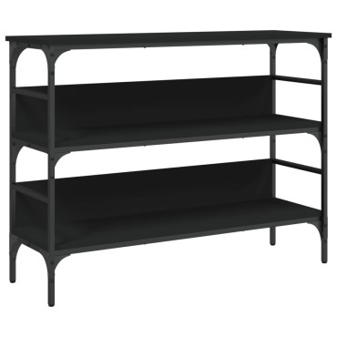 vidaXL Τραπέζι Κονσόλα Μαύρο 100x32x75cm Επεξεργασμένο Ξύλο 1 τεμ.