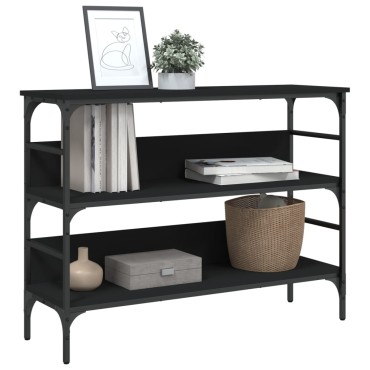 vidaXL Τραπέζι Κονσόλα Μαύρο 100x32x75cm Επεξεργασμένο Ξύλο 1 τεμ.