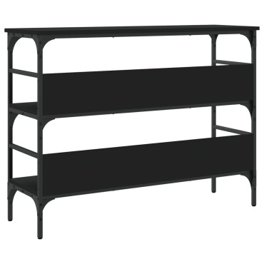 vidaXL Τραπέζι Κονσόλα Μαύρο 100x32x75cm Επεξεργασμένο Ξύλο 1 τεμ.