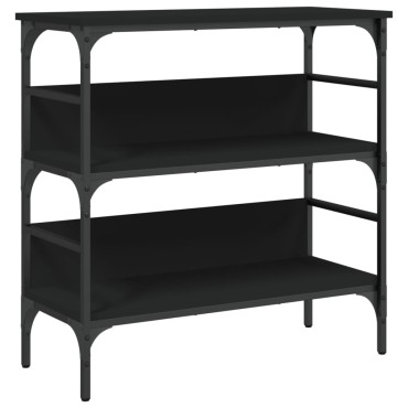 vidaXL Τραπέζι Κονσόλα Μαύρο 75x32x75cm από Επεξεργ. Ξύλο 1 τεμ.