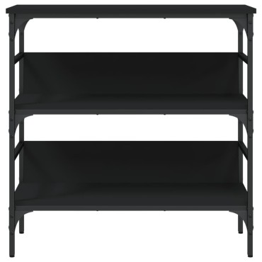 vidaXL Τραπέζι Κονσόλα Μαύρο 75x32x75cm από Επεξεργ. Ξύλο 1 τεμ.