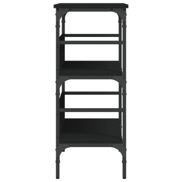 vidaXL Τραπέζι Κονσόλα Μαύρο 75x32x75cm από Επεξεργ. Ξύλο 1 τεμ.