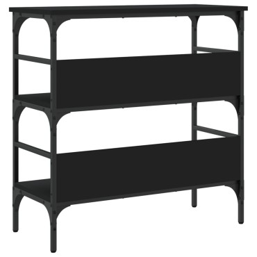 vidaXL Τραπέζι Κονσόλα Μαύρο 75x32x75cm από Επεξεργ. Ξύλο 1 τεμ.
