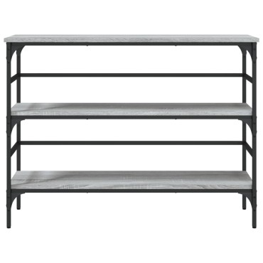 vidaXL Τραπέζι Κονσόλα Γκρι Sonoma 100x32x75cm Επεξεργασμένο Ξύλο 1 τεμ.