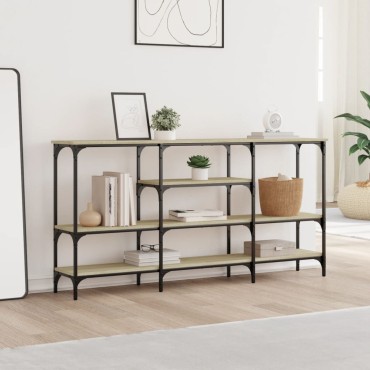 vidaXL Τραπέζι Κονσόλα Sonoma Δρυς 160x29x80cm Επεξεργασμένο Ξύλο 1 τεμ.