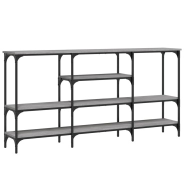 vidaXL Τραπέζι Κονσόλα Γκρι Sonoma 160x29x80cm Επεξεργασμένο Ξύλο 1 τεμ.