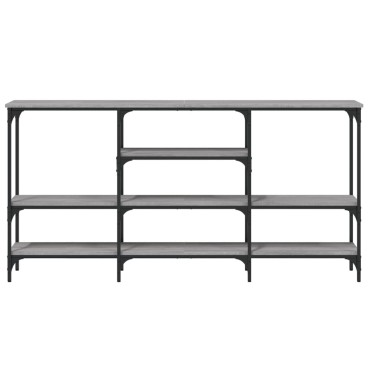 vidaXL Τραπέζι Κονσόλα Γκρι Sonoma 160x29x80cm Επεξεργασμένο Ξύλο 1 τεμ.
