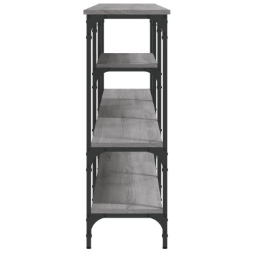vidaXL Τραπέζι Κονσόλα Γκρι Sonoma 160x29x80cm Επεξεργασμένο Ξύλο 1 τεμ.