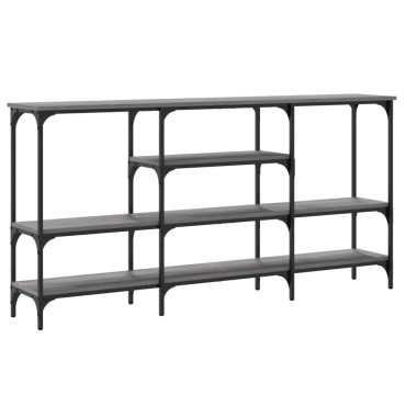 vidaXL Τραπέζι Κονσόλα Γκρι Sonoma 160x29x80cm Επεξεργασμένο Ξύλο 1 τεμ.