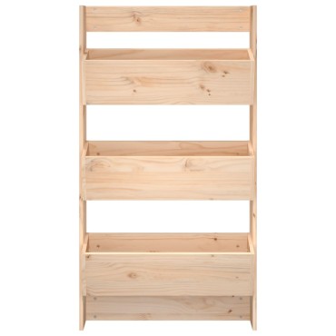 vidaXL Ζαρντινιέρα Τοίχου 3 Επιπέδων 60x18,5x110 εκ. Μασίφ Ξύλο Πεύκου