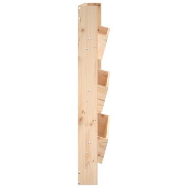 vidaXL Ζαρντινιέρα Τοίχου 3 Επιπέδων 60x18,5x110 εκ. Μασίφ Ξύλο Πεύκου