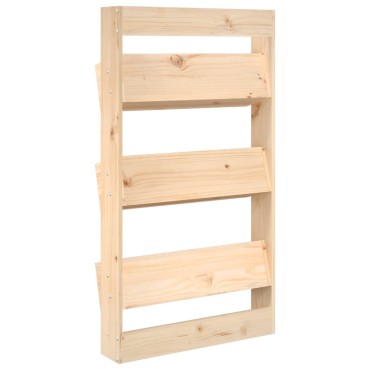 vidaXL Ζαρντινιέρα Τοίχου 3 Επιπέδων 60x18,5x110 εκ. Μασίφ Ξύλο Πεύκου