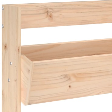 vidaXL Ζαρντινιέρα Τοίχου 3 Επιπέδων 60x18,5x110 εκ. Μασίφ Ξύλο Πεύκου