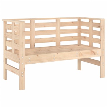 vidaXL Παγκάκι Κήπου 111,5x53x71cm από Μασίφ Ξύλο Πεύκου 1 τεμ.