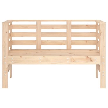 vidaXL Παγκάκι Κήπου 111,5x53x71cm από Μασίφ Ξύλο Πεύκου 1 τεμ.