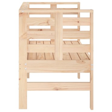 vidaXL Παγκάκι Κήπου 111,5x53x71cm από Μασίφ Ξύλο Πεύκου 1 τεμ.
