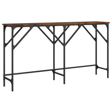 vidaXL Τραπέζι Κονσόλα Καπνιστή Δρυς 140x29x75cm Επεξεργ. Ξύλο 1 τεμ.