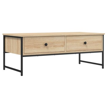 vidaXL Τραπεζάκι Σαλονιού Sonoma Δρυς 101x49x39,5cm 1 τεμ.