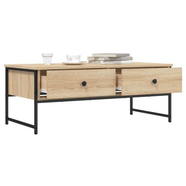 vidaXL Τραπεζάκι Σαλονιού Sonoma Δρυς 101x49x39,5cm 1 τεμ.