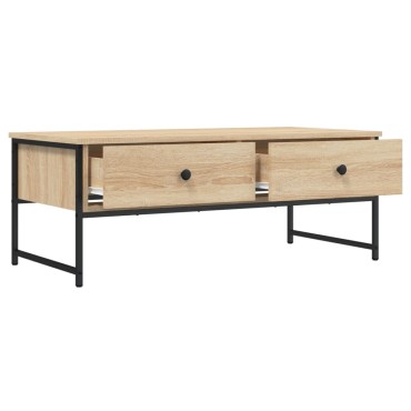 vidaXL Τραπεζάκι Σαλονιού Sonoma Δρυς 101x49x39,5cm 1 τεμ.