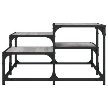 vidaXL Τραπεζάκι Σαλονιού Γκρι Sonoma 68x68x40cm Επεξεργ. Ξύλο 1 τεμ.
