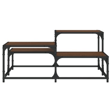 vidaXL Τραπεζάκι Σαλονιού Καφέ Δρυς 87,5x87,5x40cm Επεξεργ. Ξύλο 1 τεμ.