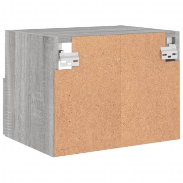 vidaXL Ντουλάπι Τοίχου Τηλεόρασης Γκρι Sonoma 40x30x30cm Επεξ. Ξύλο